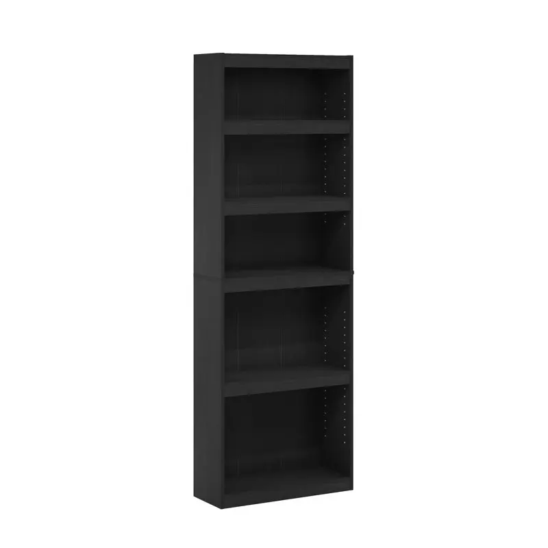 

JAYA Enhanced Home 5-Tier Shelf Bookcase, Blackwood