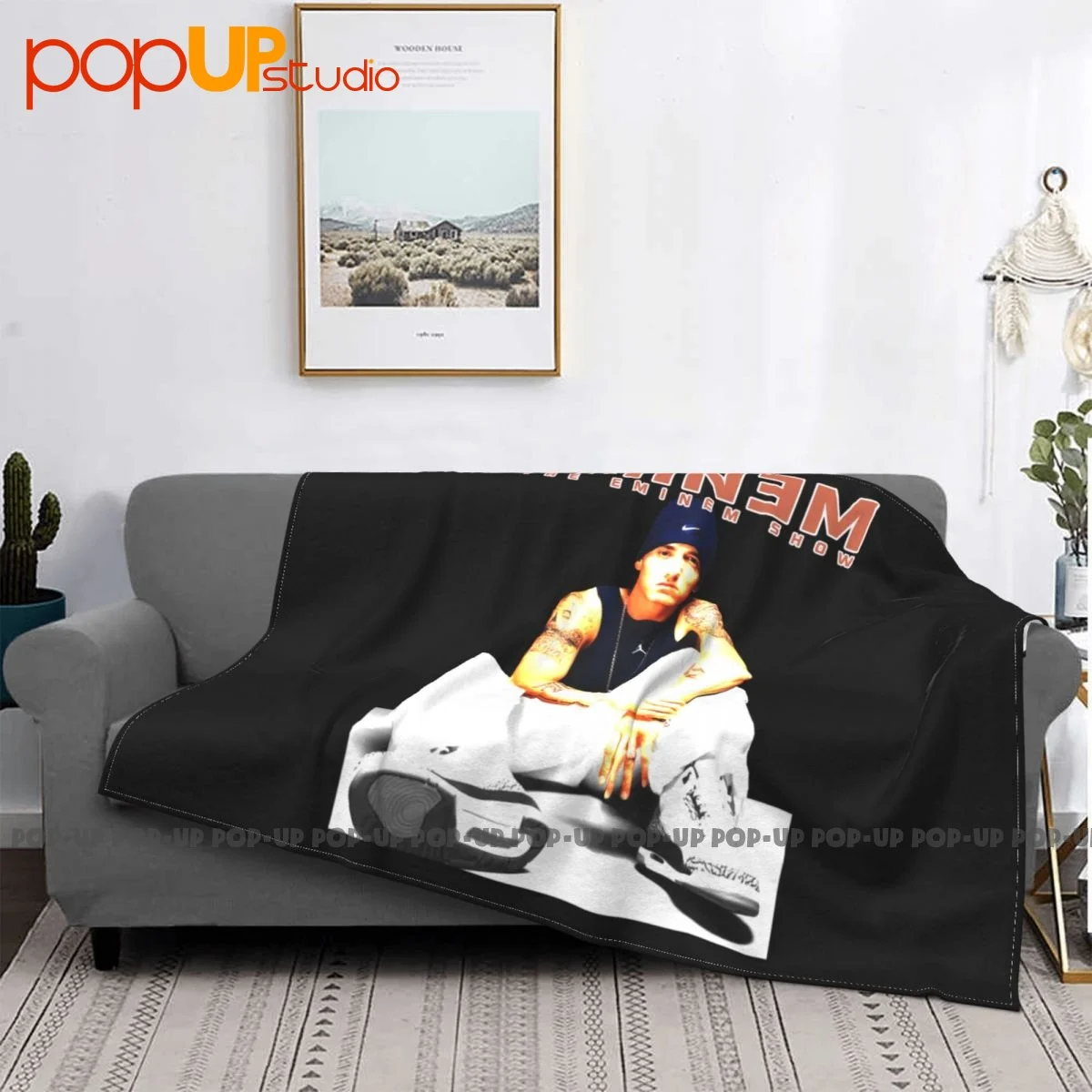 Альбом для шоу Эминема маленькая музыка рэп хип-хоп одеяло домашнее бархатное