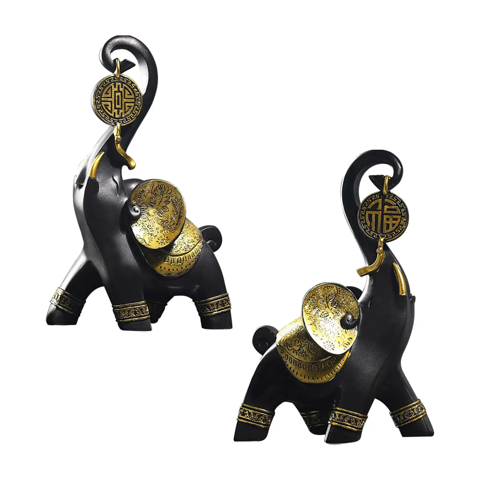 

Современные парные статуи слонов декоративные украшения для украшения прихожей