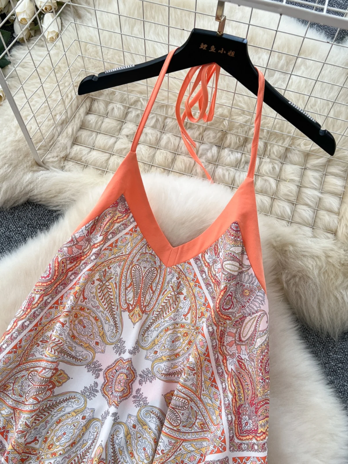 Праздничное платье женское в стиле ретро с v-образным вырезом и висячим на