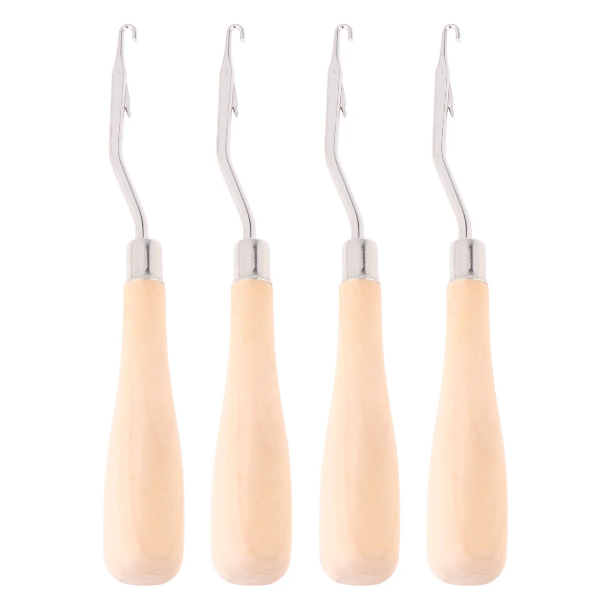 

Hook Knitting Crochet Knit Rug Hooks Needlekithandle Sewing Making Wooden Wood Tool Loom Diy