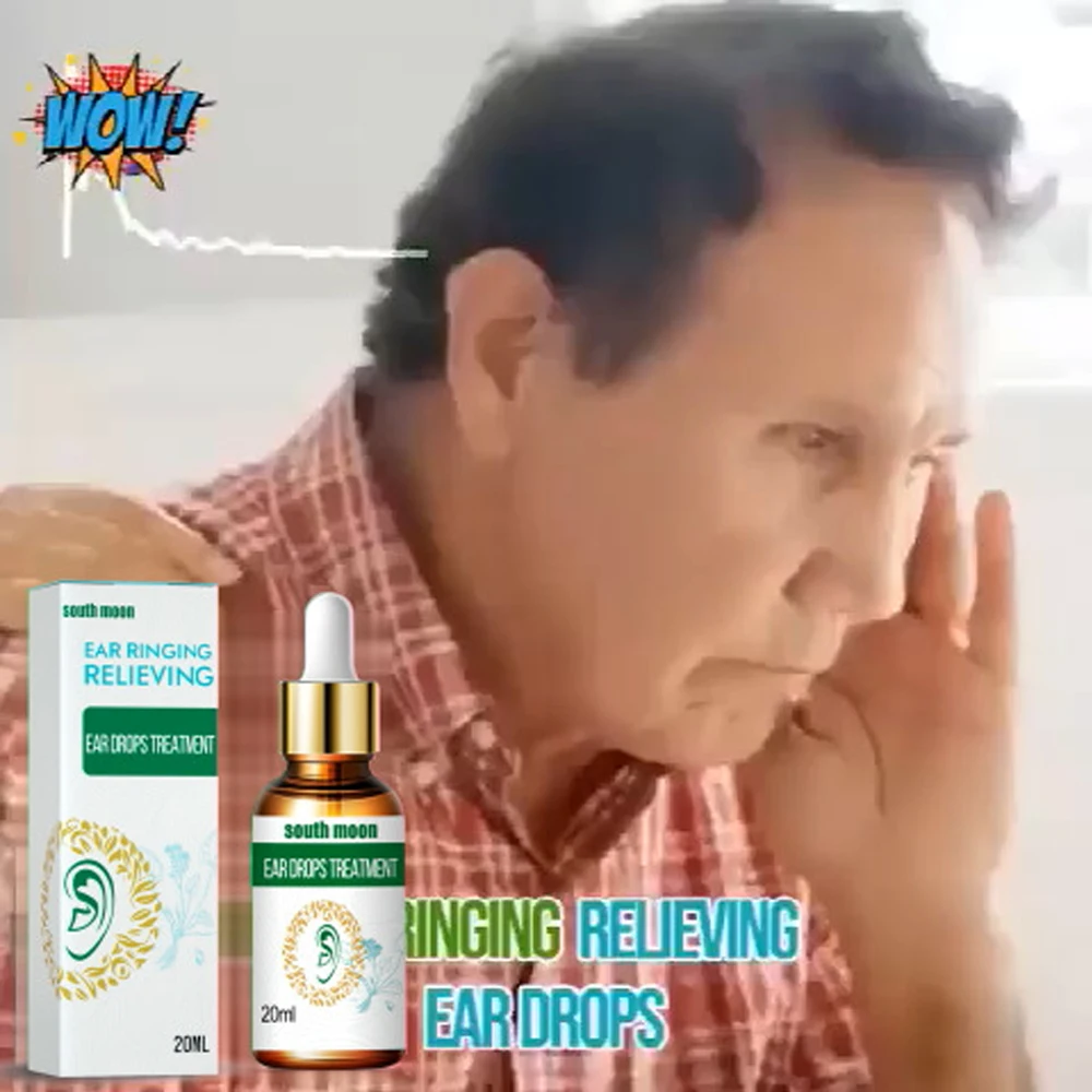 

20ML Tinnitus Ear Liquid Quick Effect Tinnitus Hearing Impairment Drops for Relieving Home Ringing Sound Ear Care Cleaning