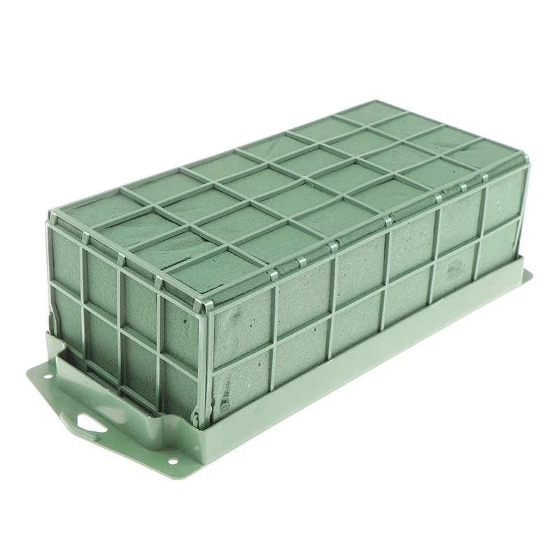 

1Pc Oasis Wet Foam Blocks Floral Florist Green Foam Brick DIY Florist Flower Arrangements Mud Block Floral Foam Blocks With Cage