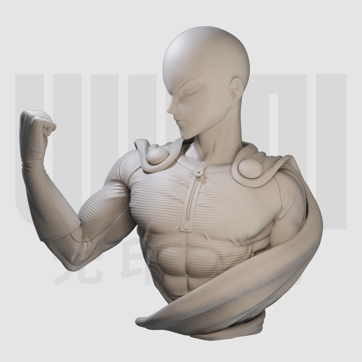 1/10 облысый Супермен Бюст Смола белая форма GK модель фигурки