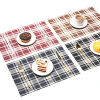 british style square table mat dinning placemats for table mat coffee table decoration kitchen decoration accessories pvc
