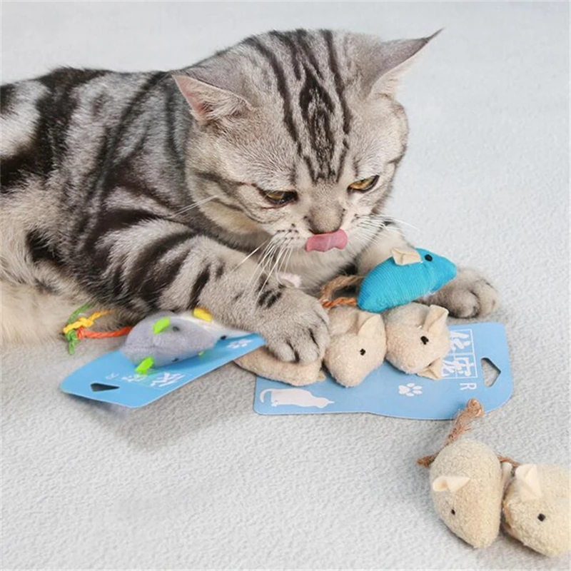 

3pcs/lot Mix Pet Toy Catnip Mice Cats Toys Fun Plush Mouse Cat Toy Kitten