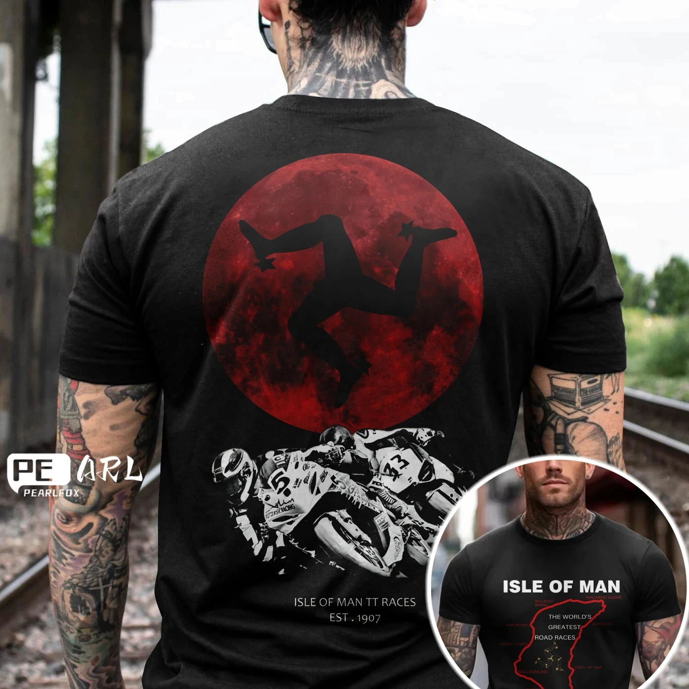 Мужская Летняя Повседневная синяя футболка с коротким рукавом и изображением