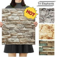 hot sale wall paper sticker thick 2 5mm imitation cobblestone brick retro 3d stickers making featured wall to refresh the room