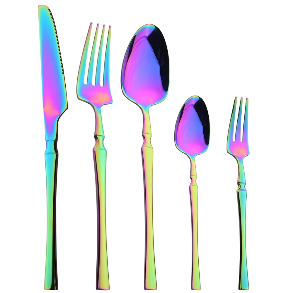 

Набор столовых приборов Радуга из нержавеющей стали 5 предметов