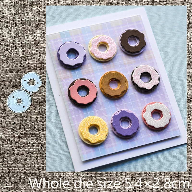 

XLDesign Craft Metal stencil mold Cutting Dies Donut decoration scrapbook die cuts Album Paper Card Craft Embossing