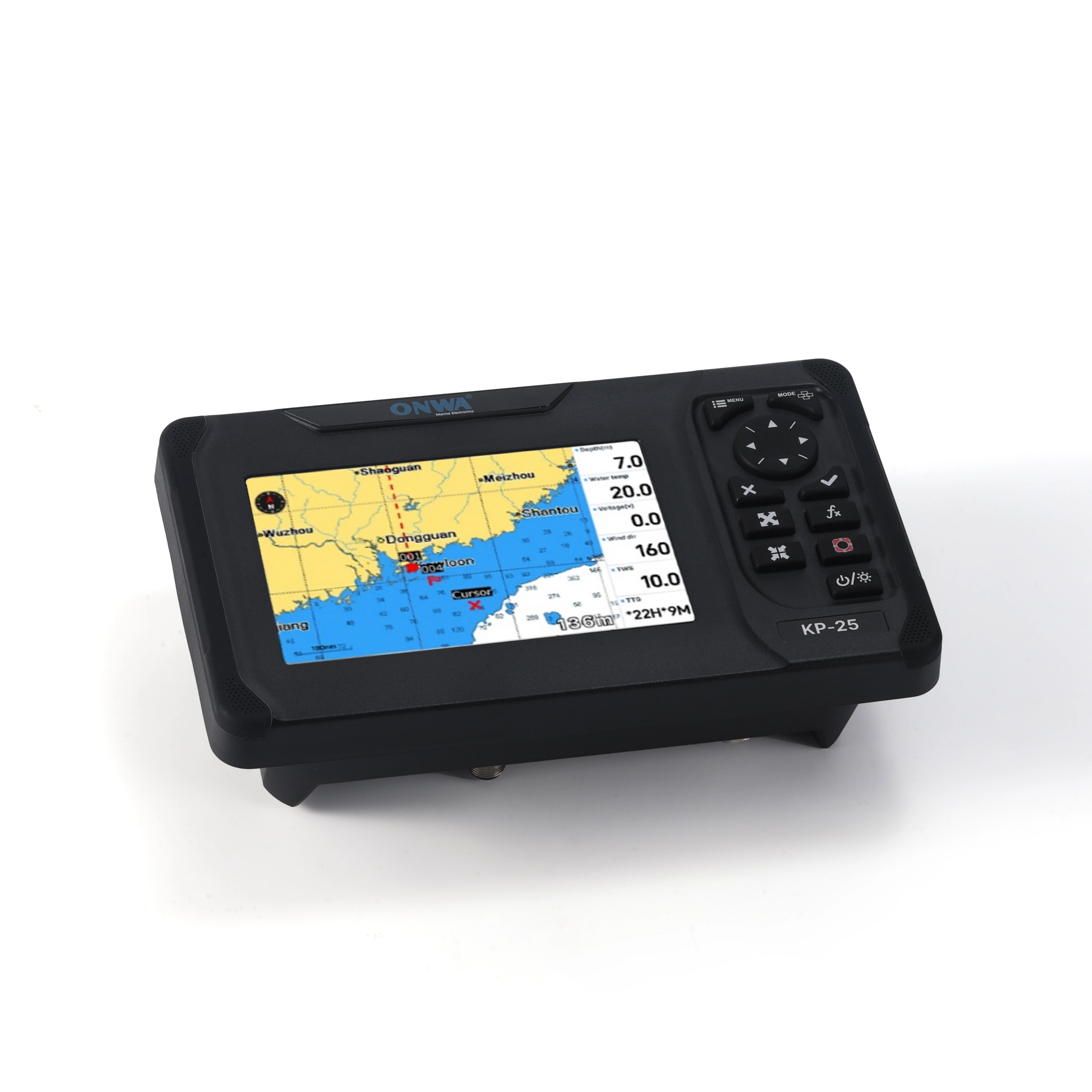 Морской GPS-картплоттер GPS SBAS навигатор Локатор Функция дисплея Корабль Лодка