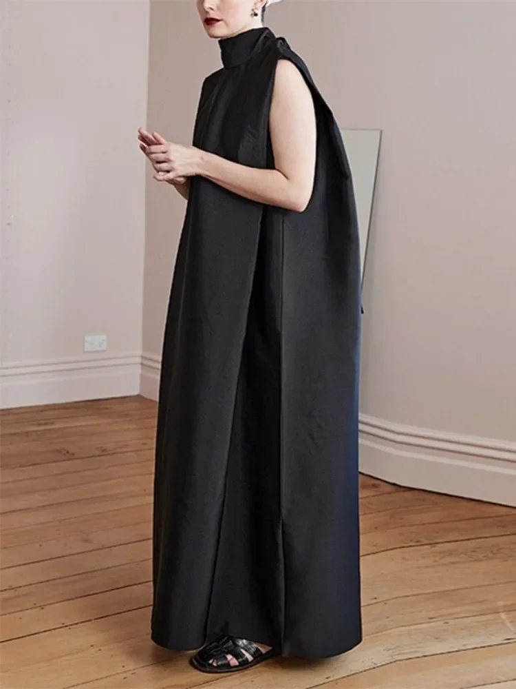 UOOZEE женское модное черное платье летнее однотонное свободное городское