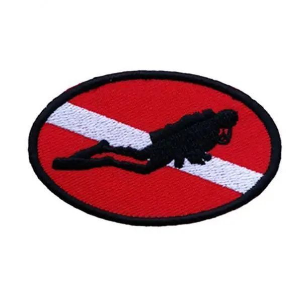 

3x Ellipse Flag Patch Embroidered Scuba Diving Divers Souvenir