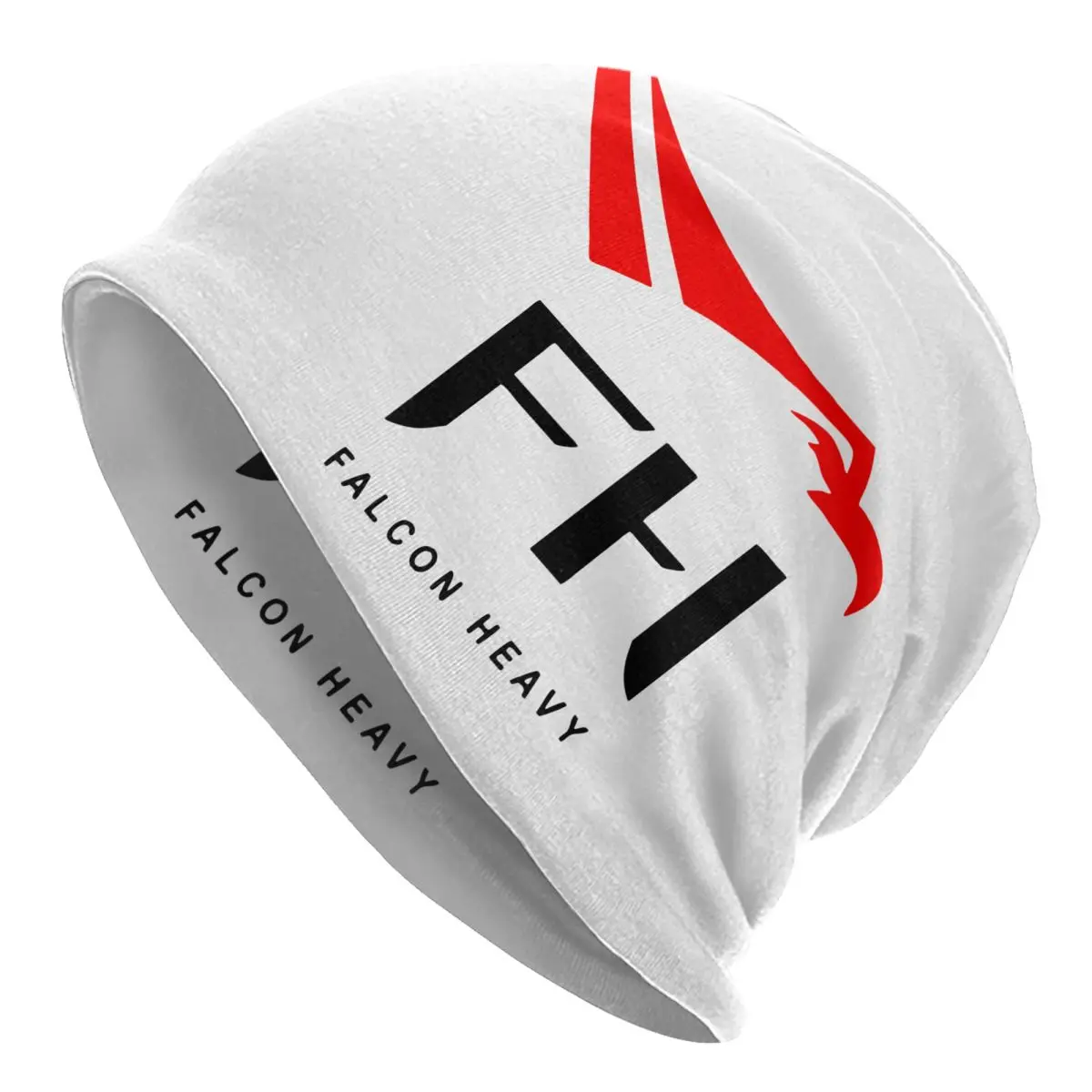 

SpaceX Falcon Heavy Logo Skullies Beanies Hat Space X Starship Rocket Elon Musk Hip Hop Unisex Cap Warm Dual-use Bonnet Knit Hat