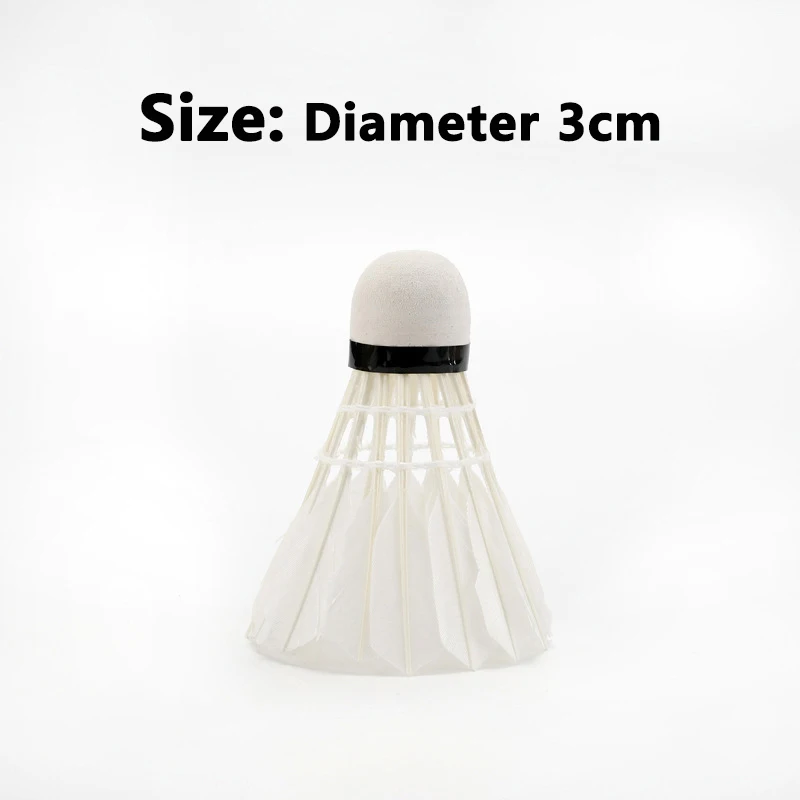 12 шт. профессиональные мячи для бадминтона волан с белыми гусиными перьями