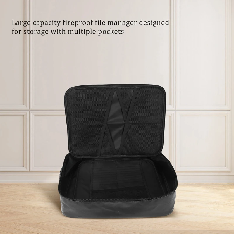 Сумка-органайзер огнестойкая сумка для документов с замком портативный ящик