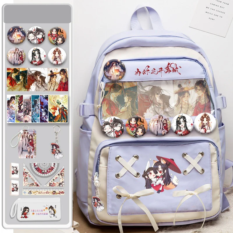 Благословение небожителей рюкзак 32×48×18cm Black Blue Purple Heaven official's blessing Tian Guan Ci Fu Anime