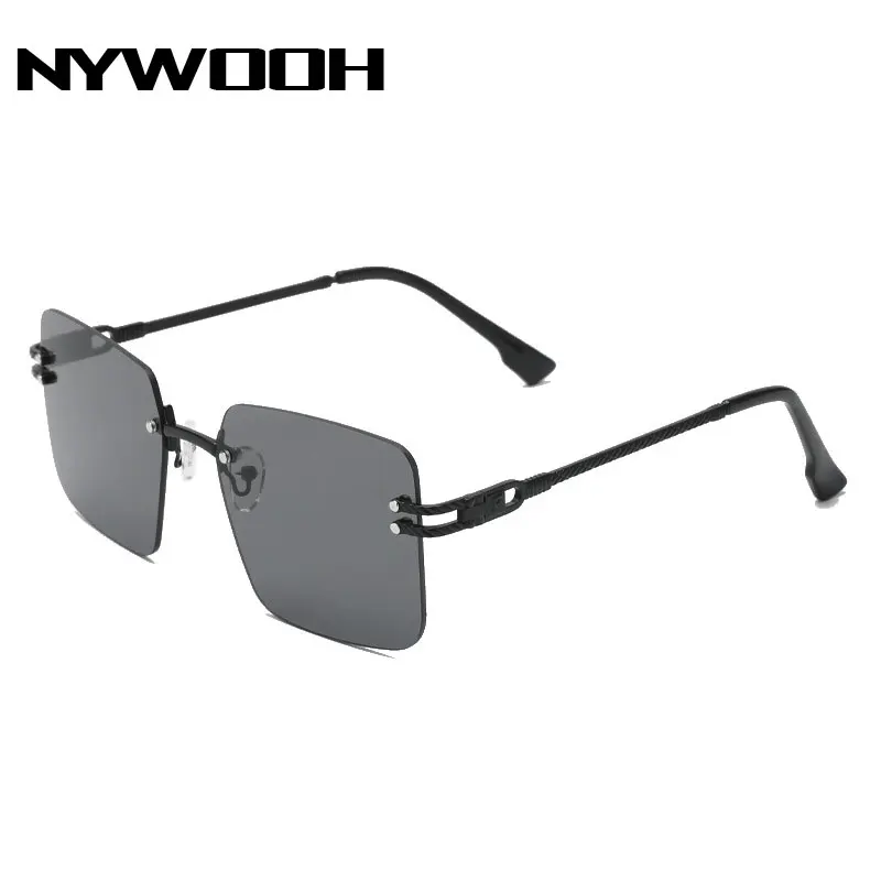 

Женские солнцезащитные очки без оправы NYHOOW, винтажные Квадратные Солнцезащитные очки UV400, брендовые дизайнерские модные очки в стиле ретро с розовым зеркальным покрытием, новинка 2023