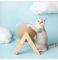 anti depression cat ball toy cat scratching ball toy kitten sisal rope ball grinding paws toys rotating claw grinding sisal ball