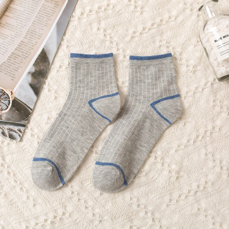 10 Pairs Pure Cotton Breathable Men's Socks Soft Mesh Sports High Quality Compression Four Seasons Socks Middle Tube Male Socks