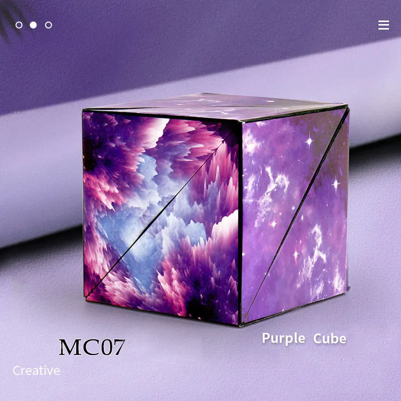2022 New geometric magnetic Magice cube 3D Rubik's children's adult brain development thinking trainer |