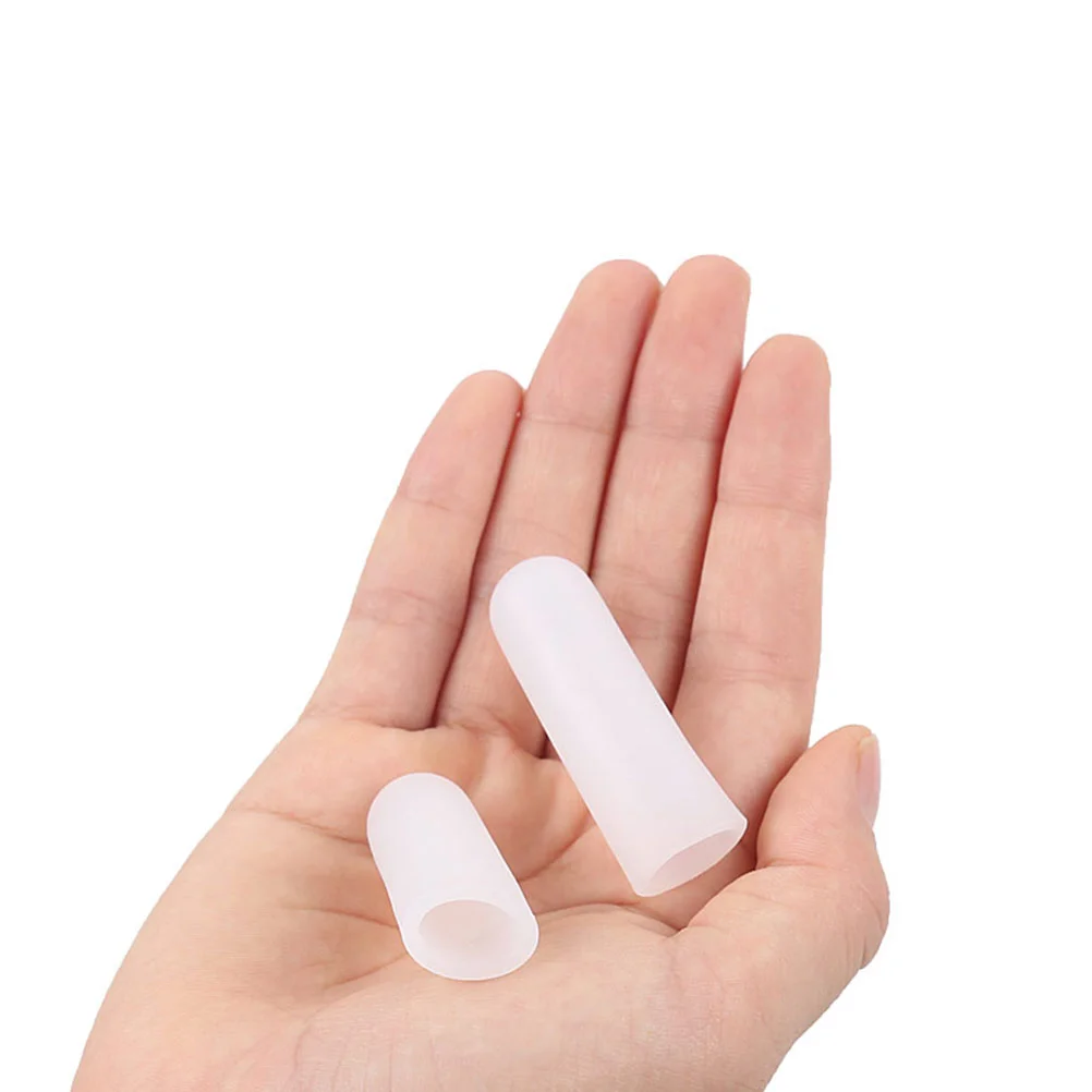 

Fingersilicone Covers Sleeves Caps Cover Protectors Cots Toe Crack Protector Trigger Arthritis Fingertip Sleeve Cushion