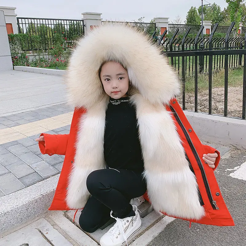 Children Winter Jacket Boy Toddler Girls Clothes Thick Warm Hooded Coat Kids Parka Spring Teen Clothing Outerwear Snowsuit E184
