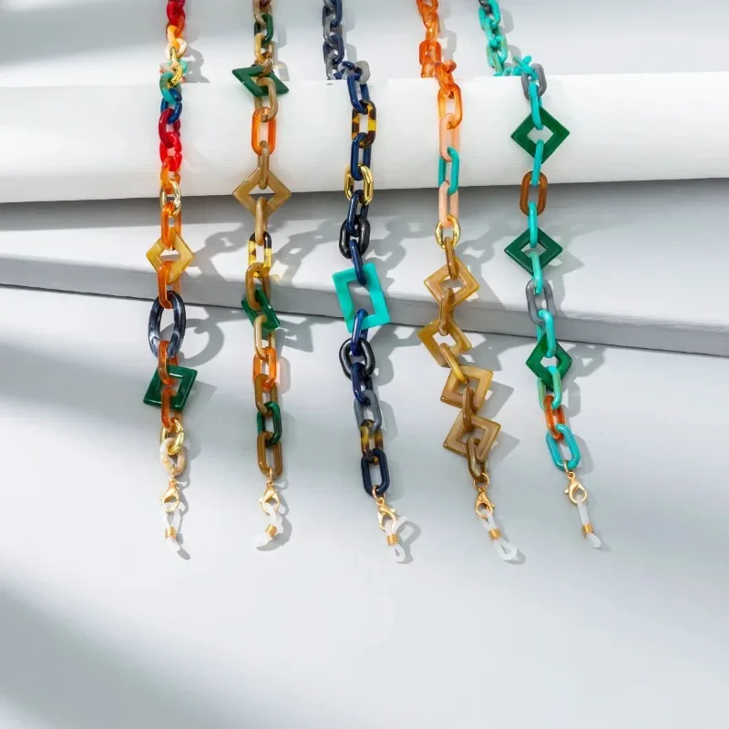 Лидер продаж разноцветная акриловая веревка на шею цепочка для солнцезащитных