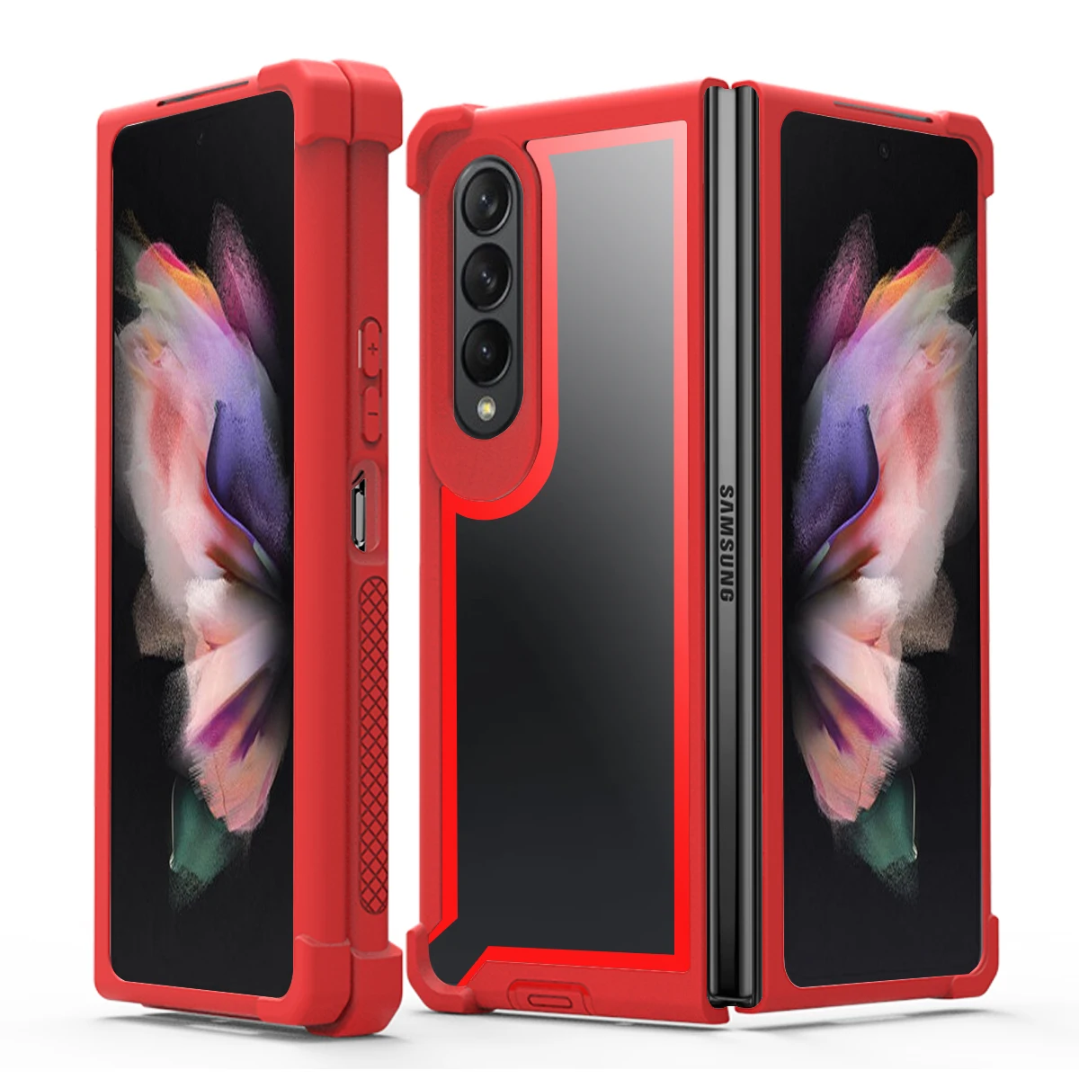 Защитный чехол в стиле милитари для Galaxy Z Fold 6/Z 5/Z 4/Z 3