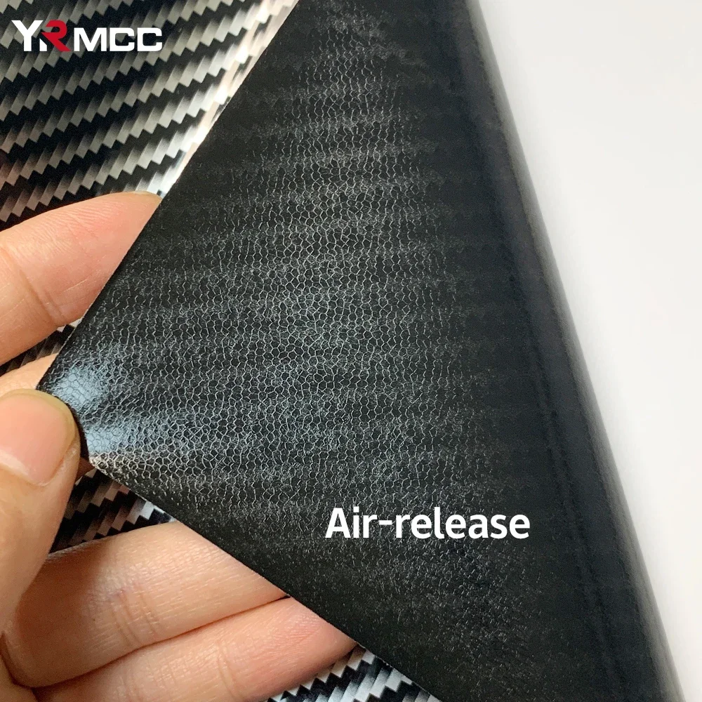 Автомобильные наклейки из углеродного волокна глянцевая черная виниловая