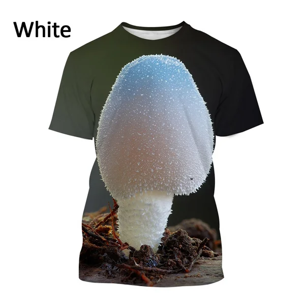 

Мужская Повседневная футболка с 3D-принтом грибов