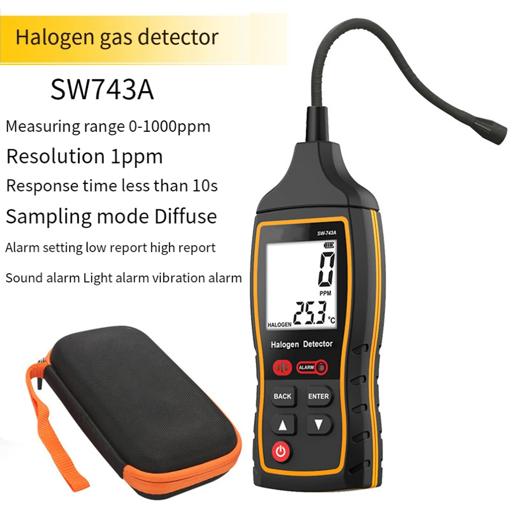 SW-743A Галогенный измеритель обнаружения газа Автомобильный детектор утечек