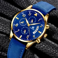 2022 classic watch men watches stainless steel waterproof date leather strap sport quartz relogio masculino reloj watch for men