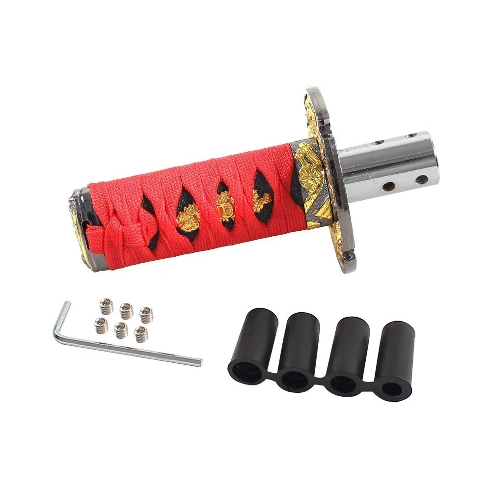 Универсальный JDM самурайский меч Ручка Переключения 100 мм Катана нож ручка