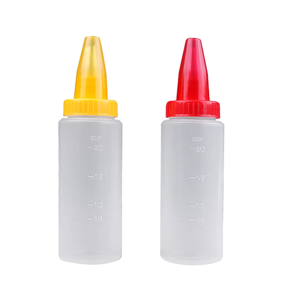 

2Pcs Oil Applicator Bottle Cake Piping Bottle Cake Craft Pen Sauce Squirt Dispenser Cupcake Decorating Supplies