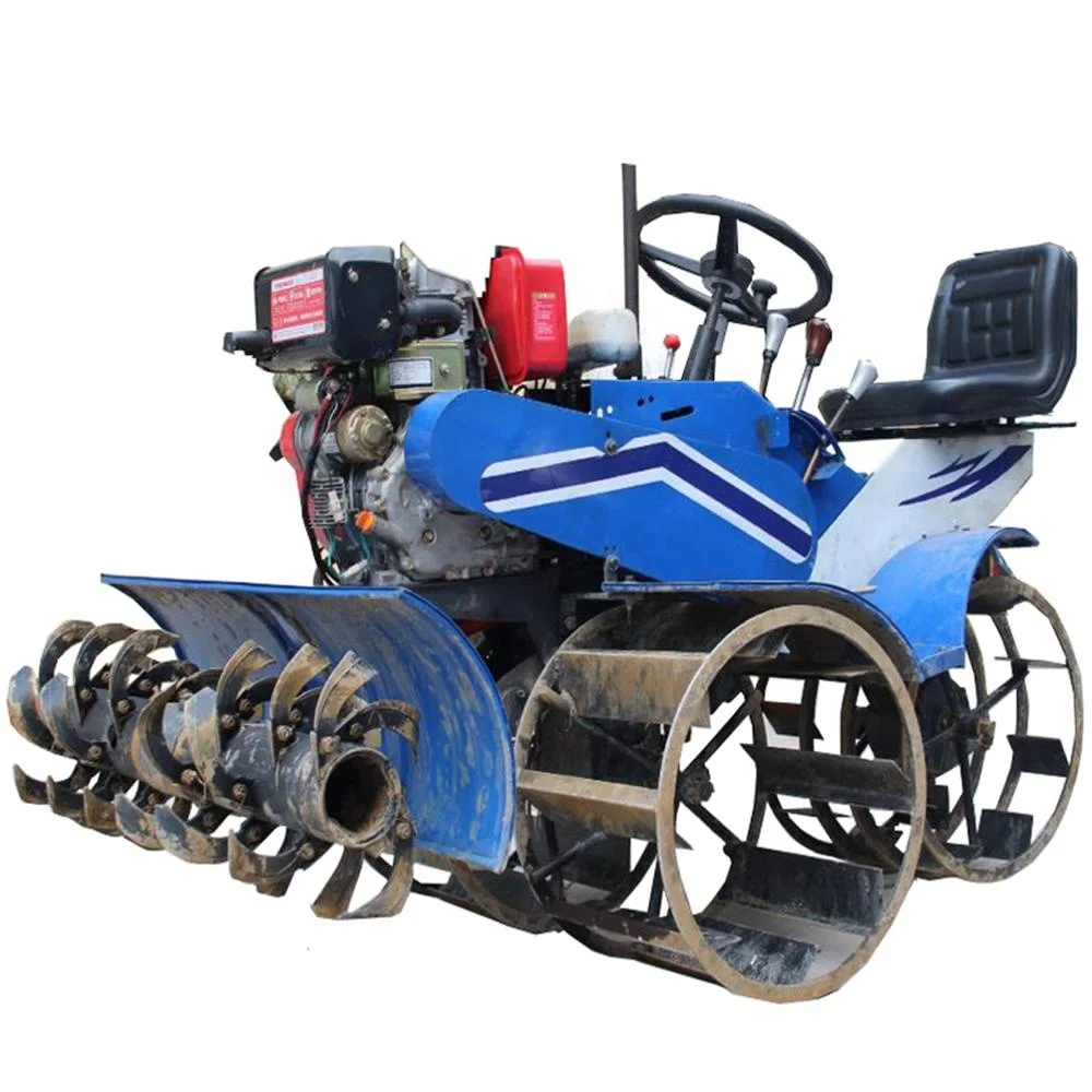 

Modern agricultural machine mini rice field rotary tiller/rice tilling machine