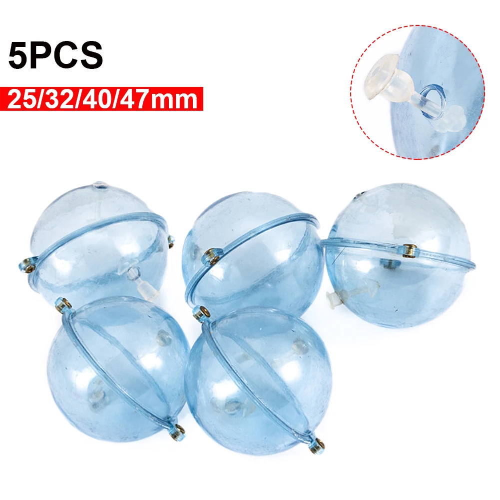 

5Pcs/bag Fishing Float ABS Lure Hollow Ball Water Ball Adjustable Floating Bubble Tackle Sea River Fishing Gears Accessories New