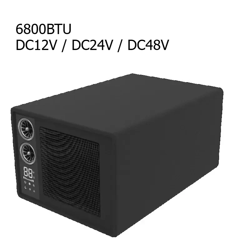 Фото Морской кондиционер для автофургонов 6800BTU, 12 В, 24 В, 48 В, охлаждение и обогрев, под скамейкой или столом, встроенный моторный домашний караван №1