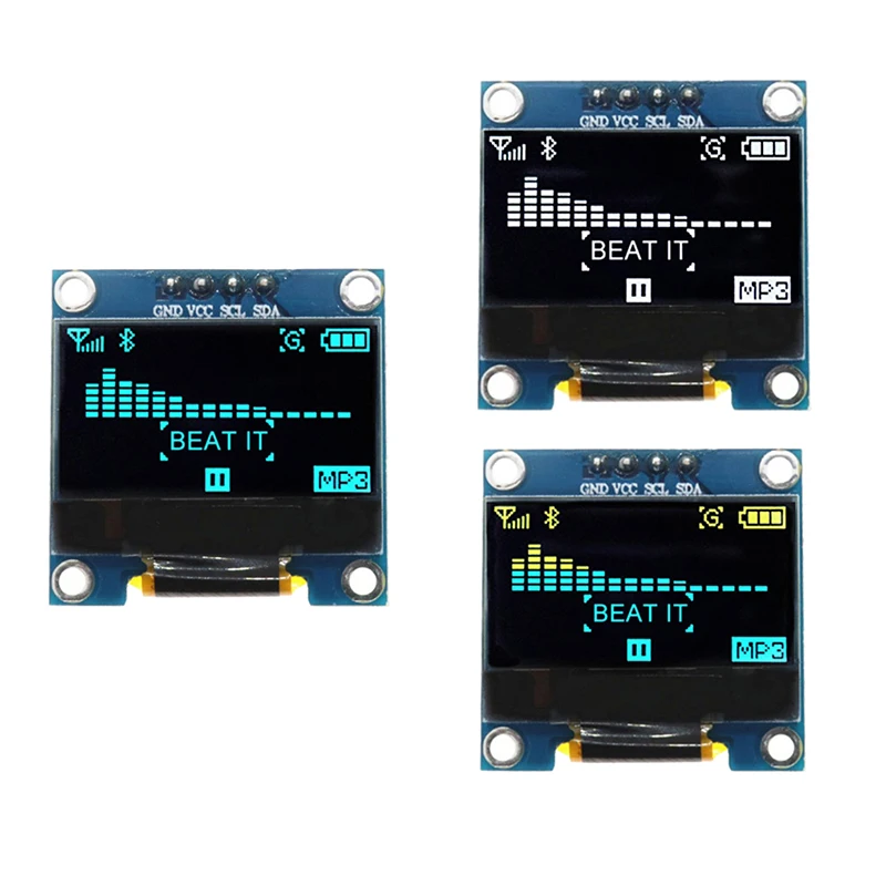 Модуль последовательного дисплея OLED IIC GND VCC SCL SDA 0 96 дюйма 1 шт. 96x64 SSD1315 для Arduino