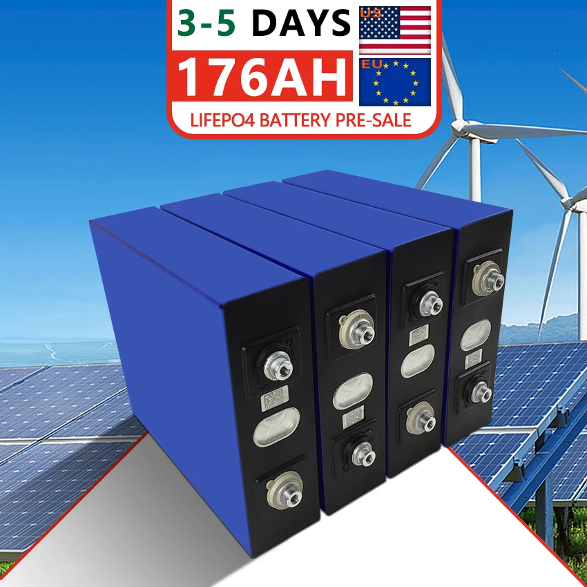 

12V Battery LiFePo4 176Ah 180Ah 320Ah Rechargeable Lithium Ion Batteries DIY Packs 24V 48V For Forklift Golf Cart Boat TAX FREE