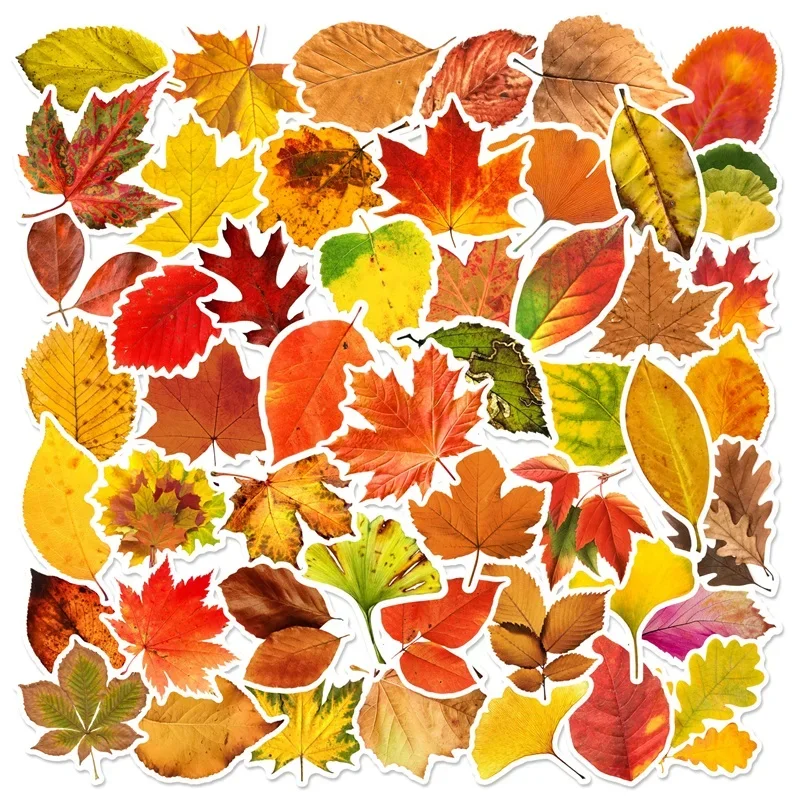 

Набор стикеров МCHUAJUAN с опалёнными листьями из ПВХ