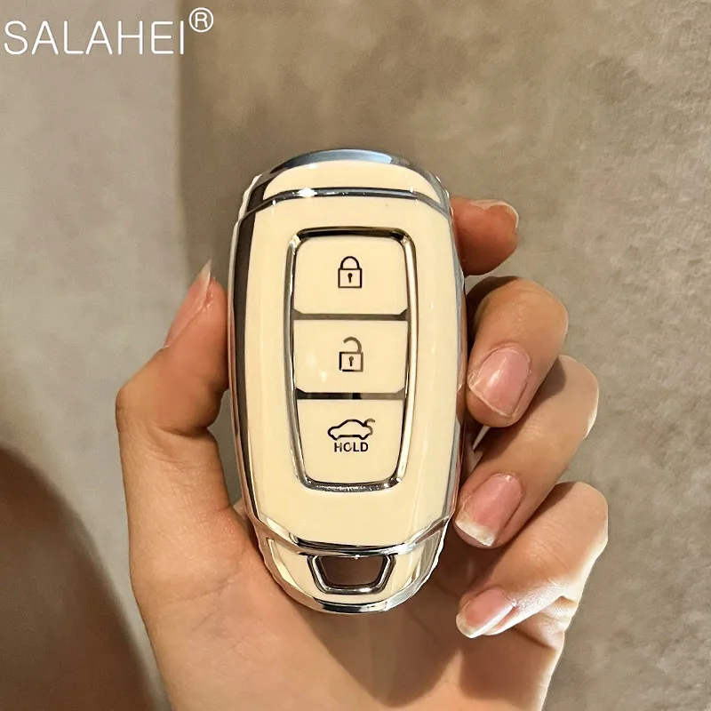 

Car Key Fob Case Cover Shell For Hyundai I30 Ix35 Kona Encino Solaris Azera Grandeur Ig Accent TM Palisade Santa Fe Elantra IX25