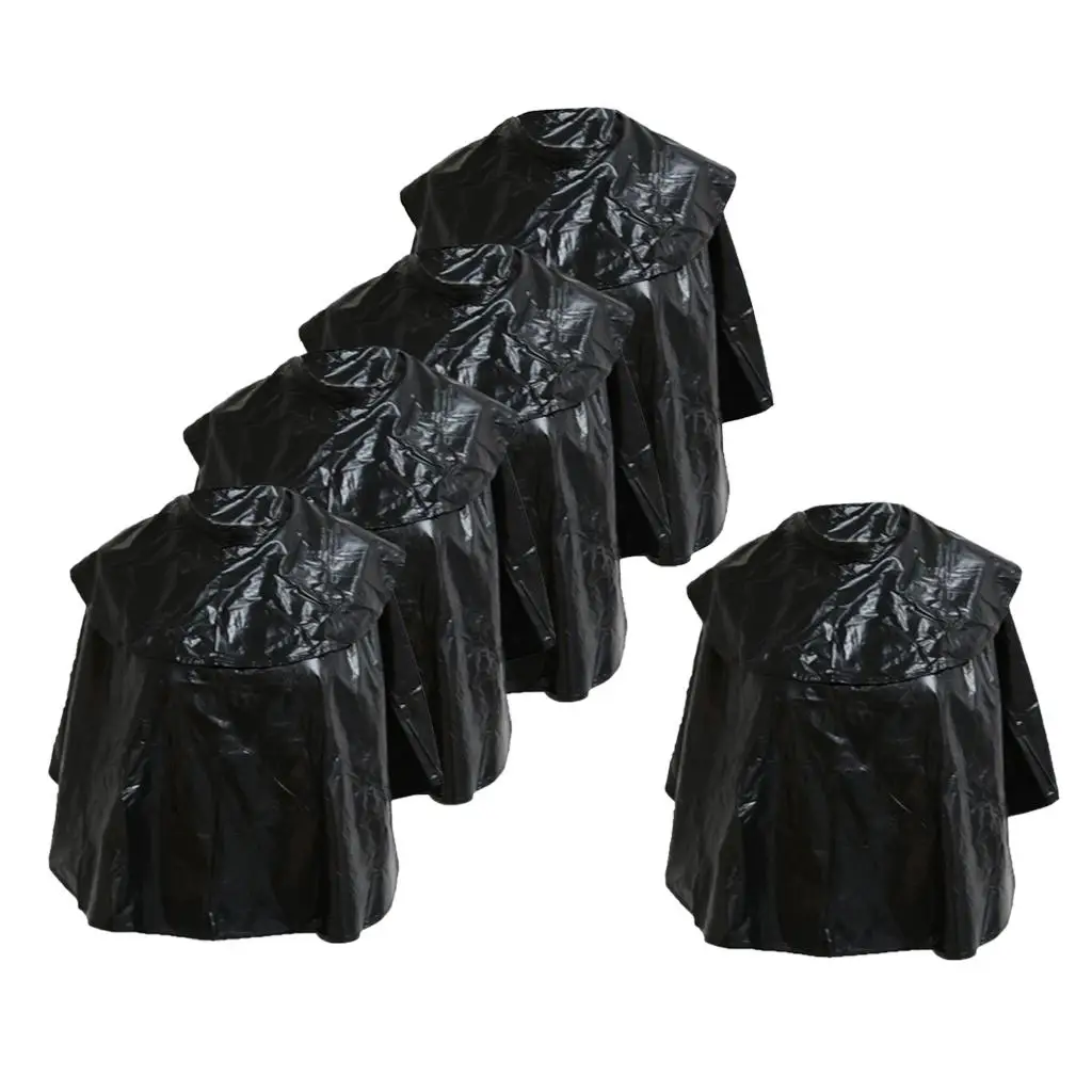 

5Pcs Waterproof Professional Salon Cape with Snap Closure, Hair Salon Cutting Cape Barber Hairdressing Gown , 59.06 *17.72 inch