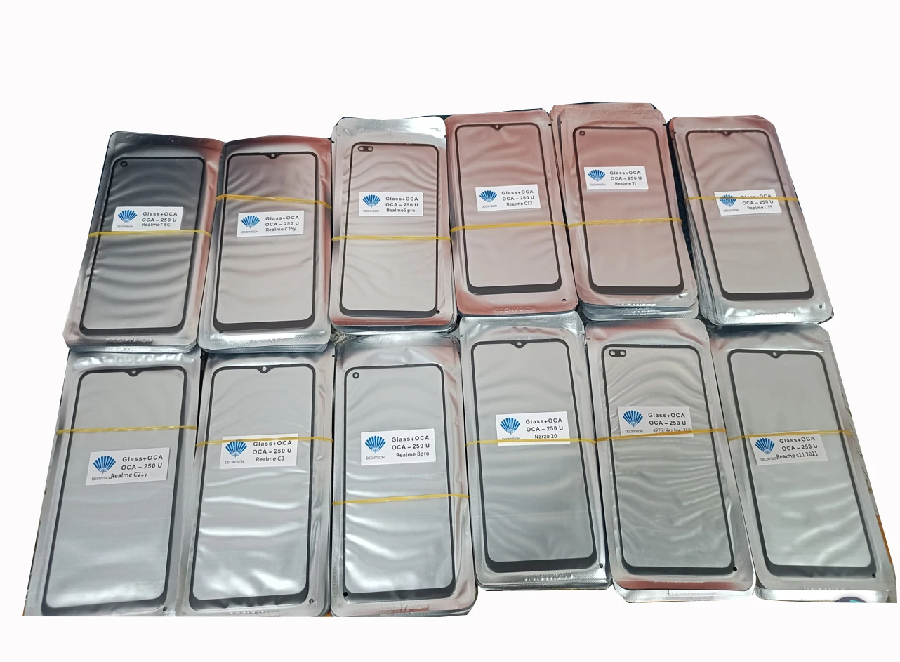 10 шт. для Realme 3 3i 5 5i 5s 6 6i 6s 7 7i 8 8i 8s 9 9i 5G GT Neo 2 Narzo 20 30A 30 Pro переднее Сенсорное стекло