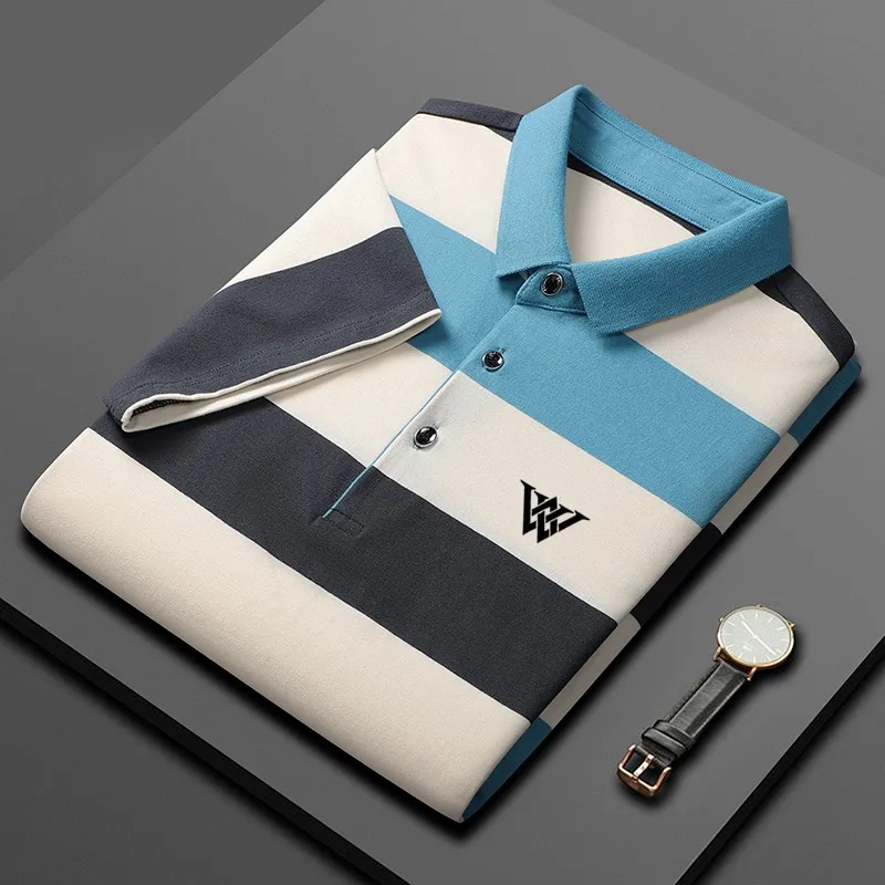 

Golf Men's Polo Shirt 2023 New Summer Cotton Short Sleeve Men's Casual Business Moisture wicking T-shirt Top