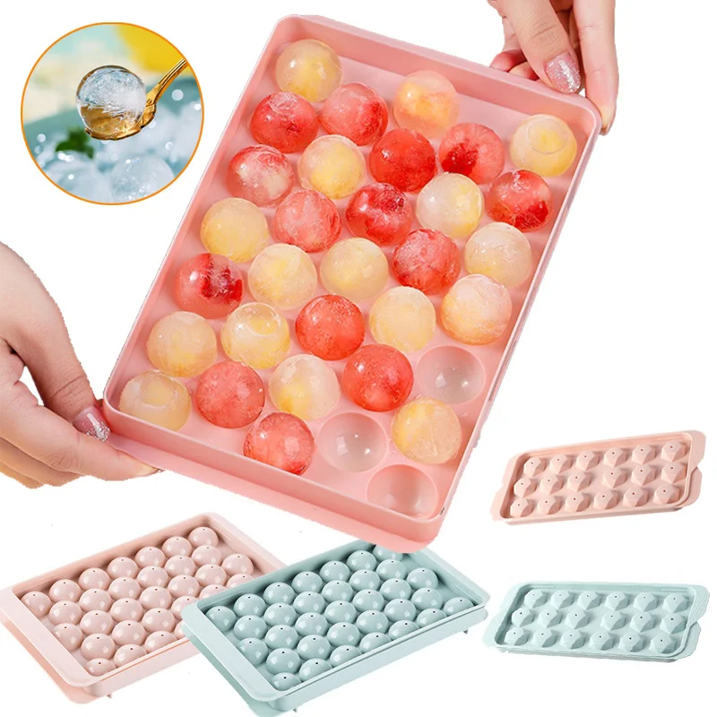 

New Round Rhombus Ice Cube Trays Reusable Square Silicone Ice Cube Mold BPA Free Forms Food Grade Mold Kitchen Gadgets