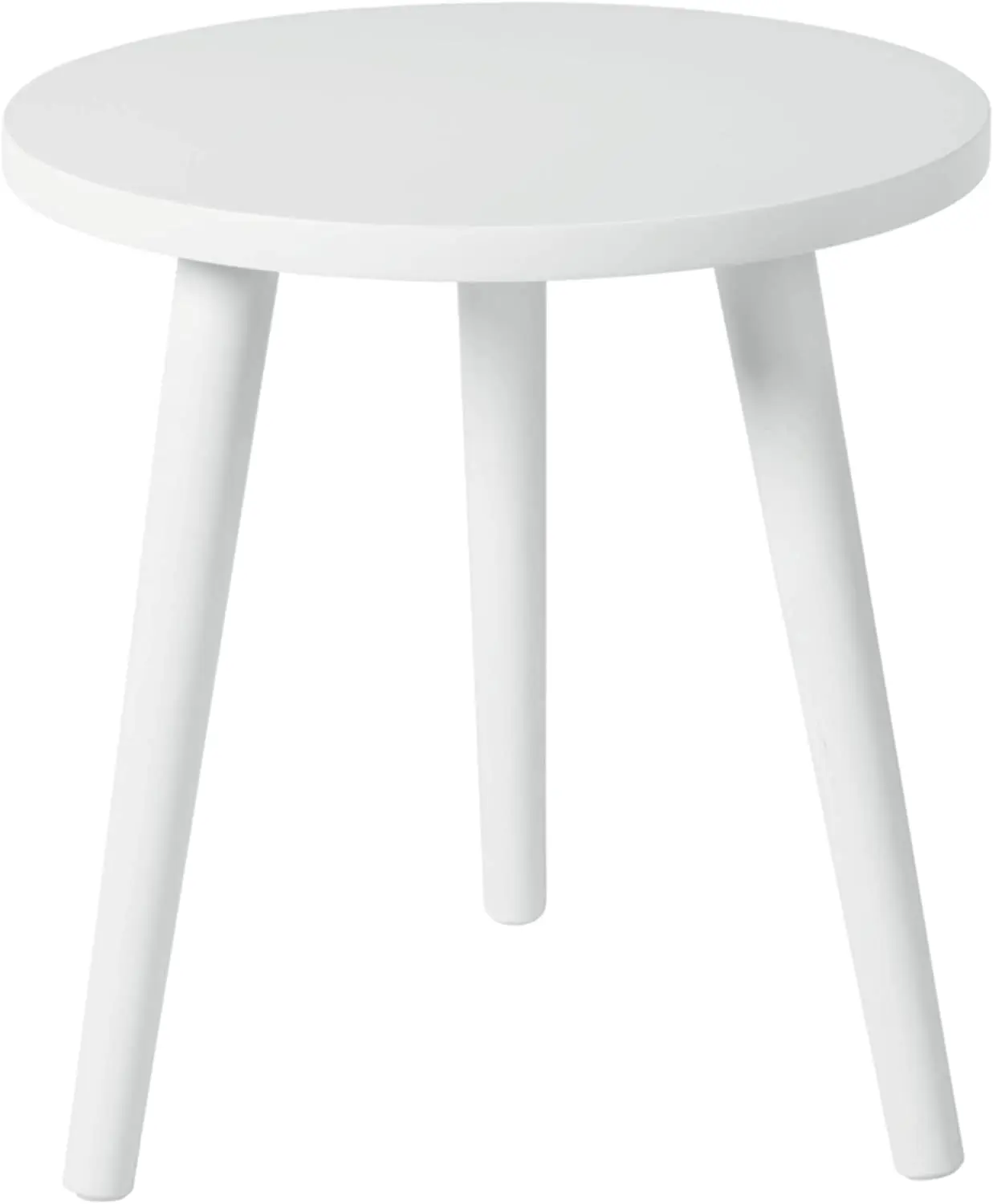 Современный маленький круглый деревянный стол M40 белый |