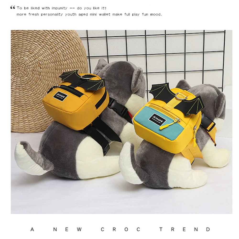

Cute Large-Capacity Pet Backpack Traction Vest Sweet Butterfly Wings Dog Chest Strap Bag Supplies