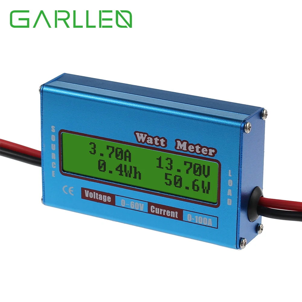 

Цифровой анализатор напряжения GARLLEN LCD 60 в/100 А, анализатор мощности аккумулятора RC Heli, измеритель мощности, инструмент для измерения тока