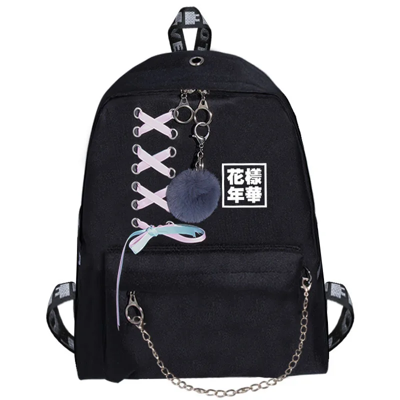 Рюкзак Bangtan Boys RM JUNG KOOK рюкзак JIMIN школьные сумки V дорожные сумки рюкзак с цепочкой для ноутбука